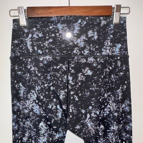 Lululemon Wunder Under Hi-Rise Tight Nulux Effervescence 50g Multi Black Sz 8 - Picture 5 of 9